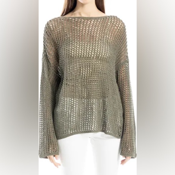 Oversize Open Knit Sweater - Picture 1 of 11